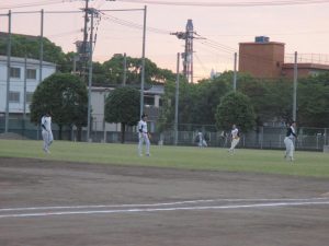 おはよう野球　朝焼け